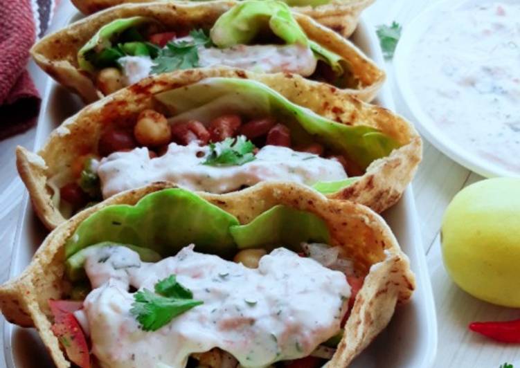 Easiest Way to Make Super Quick Homemade Pita Bread Chick Pea Kidney bean filling with Tzatziki sauce