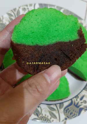 Foto resep Bolu kukus coklat pandan