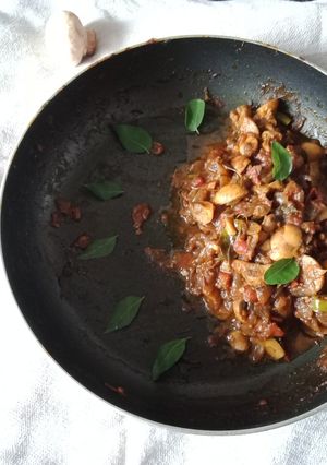 A picture of Mushroom Masala.