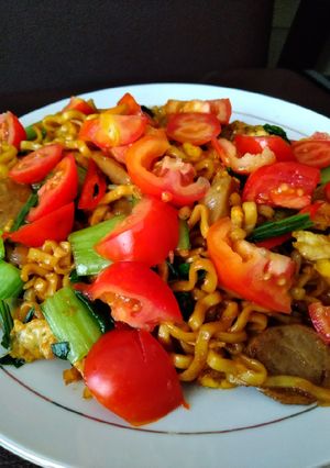 Foto resep Mie goreng campur