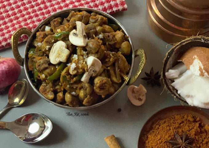 Chettinad mushroom stir fry