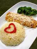 Buttered Rice with broccoli and egg