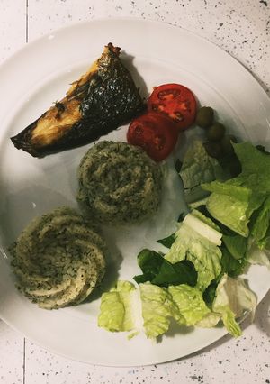 عکسی از دستور سبزی پلو با ماهی