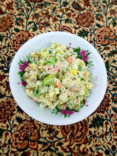 عکسی از دستور 🥗 سالاد ماکارونی با تن ماهی 🥗
