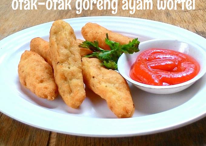 Otak-otak goreng ayam wortel