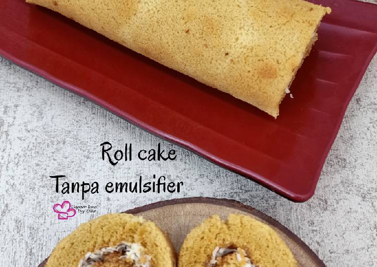 Roll cake lembut tanpa emulsifier