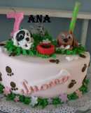 Torta de animalitos para cumpleaños de Juana