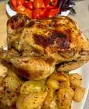 Курка запечена у рукаві з картоплею та кабачком🍗