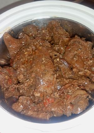 A picture of Peppered Offal.