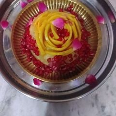 A picture of Kanha ji bday cake.