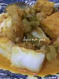 Lontong Sayur (gulai tahu + buncis + labu siam)