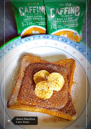 Foto resep Choco Hazelnut Lava Toast