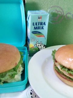 Foto resep Burger Telur Saus Keju