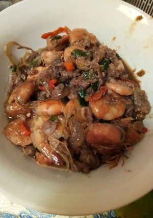 Foto resep Udang mix daging cincang saori sapi lada hitam