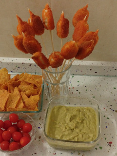 Una foto de Muslitos de mar con guacamole