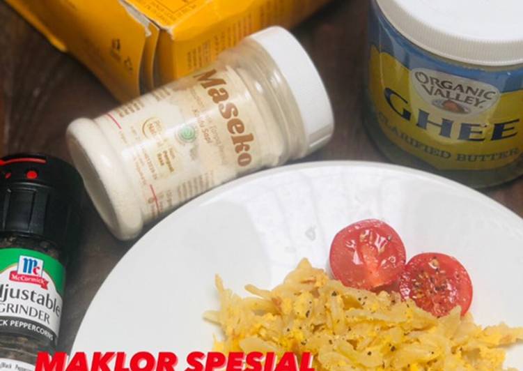 Resep Makaroni Telor Maklor Spesial ala Rumah Bunda April (sehat, gluten free, no micin, bisa untuk MPASI), Enak Banget