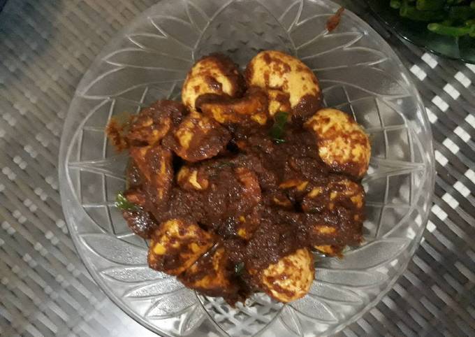 Resep Tahu telur bumbu kacang/bumbu sate, Lezat