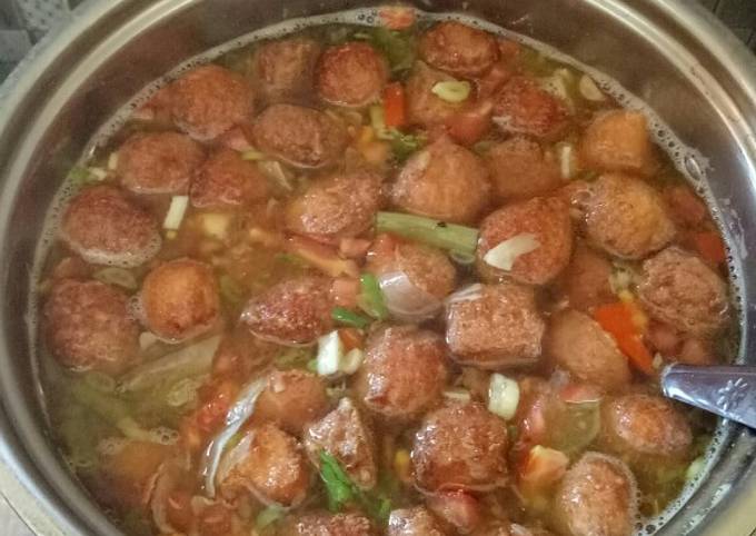 Resep Sayur sop bola tahu Yang Bikin Ngiler