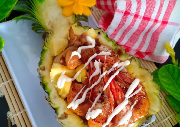 🍍Pineapple Chicken Teriyaki and Shrimp🦐