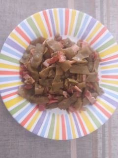 Una foto de Judías verdes con bacon