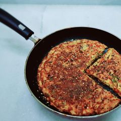 A picture of Spanish omlette.