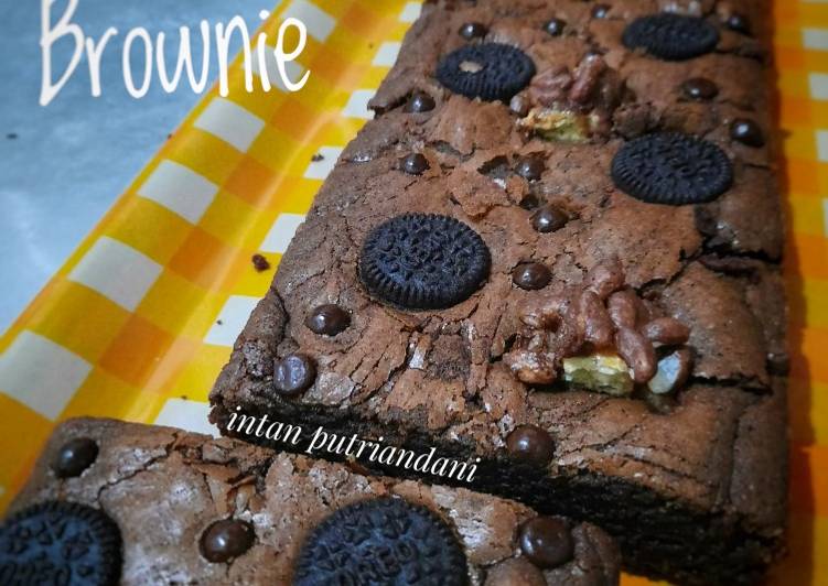 12 Resep: Fudgy Brownie / Brownies Panggang (tanpa mixer) #8 Anti Ribet!