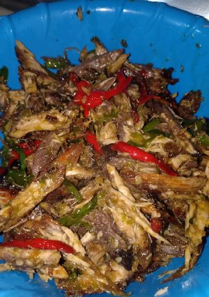 Foto resep Suwir pindang tongkol pedas