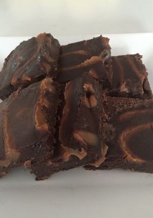 Una foto de Brownies de dulce de leche