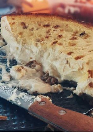 Una foto de Tarta de queso cremosa