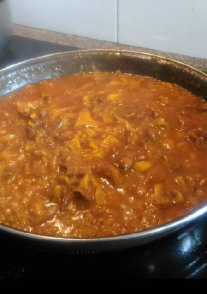 Una foto de Arroz con setas caldoso