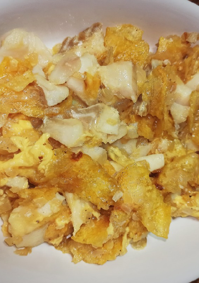Una foto de Bacalao a Brás "express"