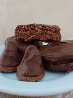 Una foto de Alfajores fáciles Sin Manteca