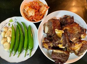 Hình của món Sườn bò nướng.