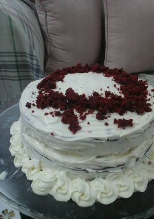 صورة لوصفة كيكه الرد فيلفت 😋💓