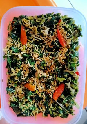 Foto resep Tumis Daun Pepaya Kangkung + Bunga Pepaya