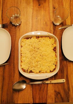 A picture of Cauliflower and Lentil Parmentier (Vegetarian).