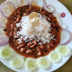 Rajma chawal A picture of Rajma chawal.