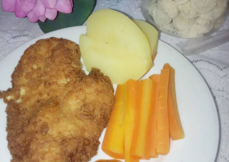 Bagaimana Membuat Chicken steak sederhana yang Enak Banget