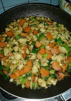 Foto resep Orak arik Telur sayuran