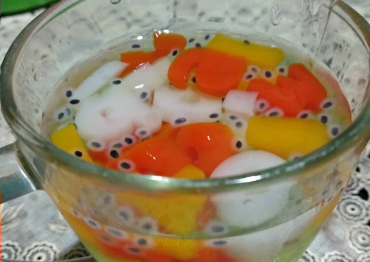 Bahan Es selasih motif | cara pembuatan Es selasih motif Yang Enak Banget