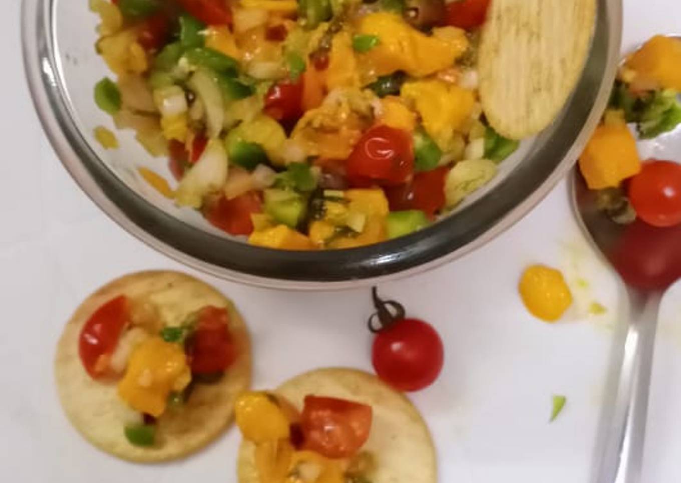 Steps to Prepare Speedy Mango salsa
