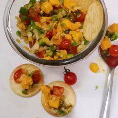 Mango salsa A picture of Mango salsa.
