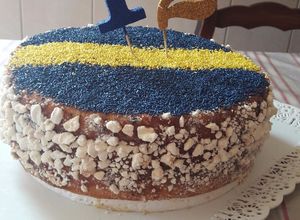 Una foto de Torta de cumpleaños de boca rápida