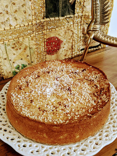 Una foto de Pastel de naranja aromatizada y almendra