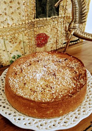 Una foto de Pastel de naranja aromatizada y almendra