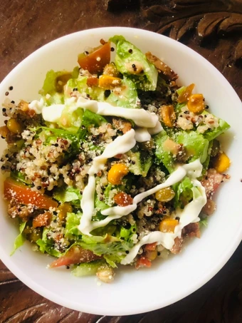 Recipe Quinoa Salad in Roasted Sesame Mayo Dressing (with Grilled Beef/Lamb/Chicken) the Awesome  So Delicious