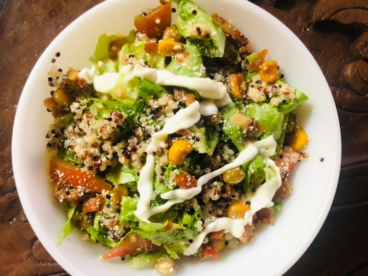 Recipe Quinoa Salad in Roasted Sesame Mayo Dressing (with Grilled Beef/Lamb/Chicken) the Awesome  So Delicious
