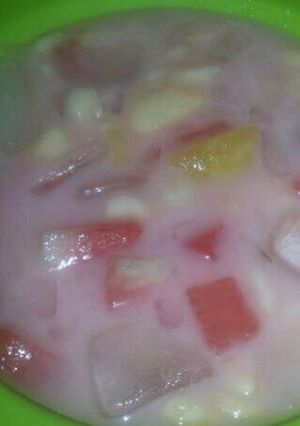 Foto resep Es buah blewah sederhana "Menu buka puasa"