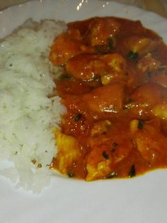 Una foto de Pollo al curry