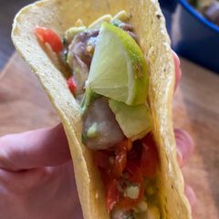 A picture of Home made Ceviche.